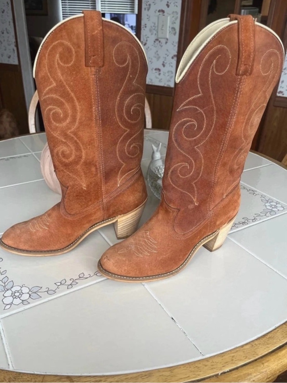 ACME Brown Suede Western boots
